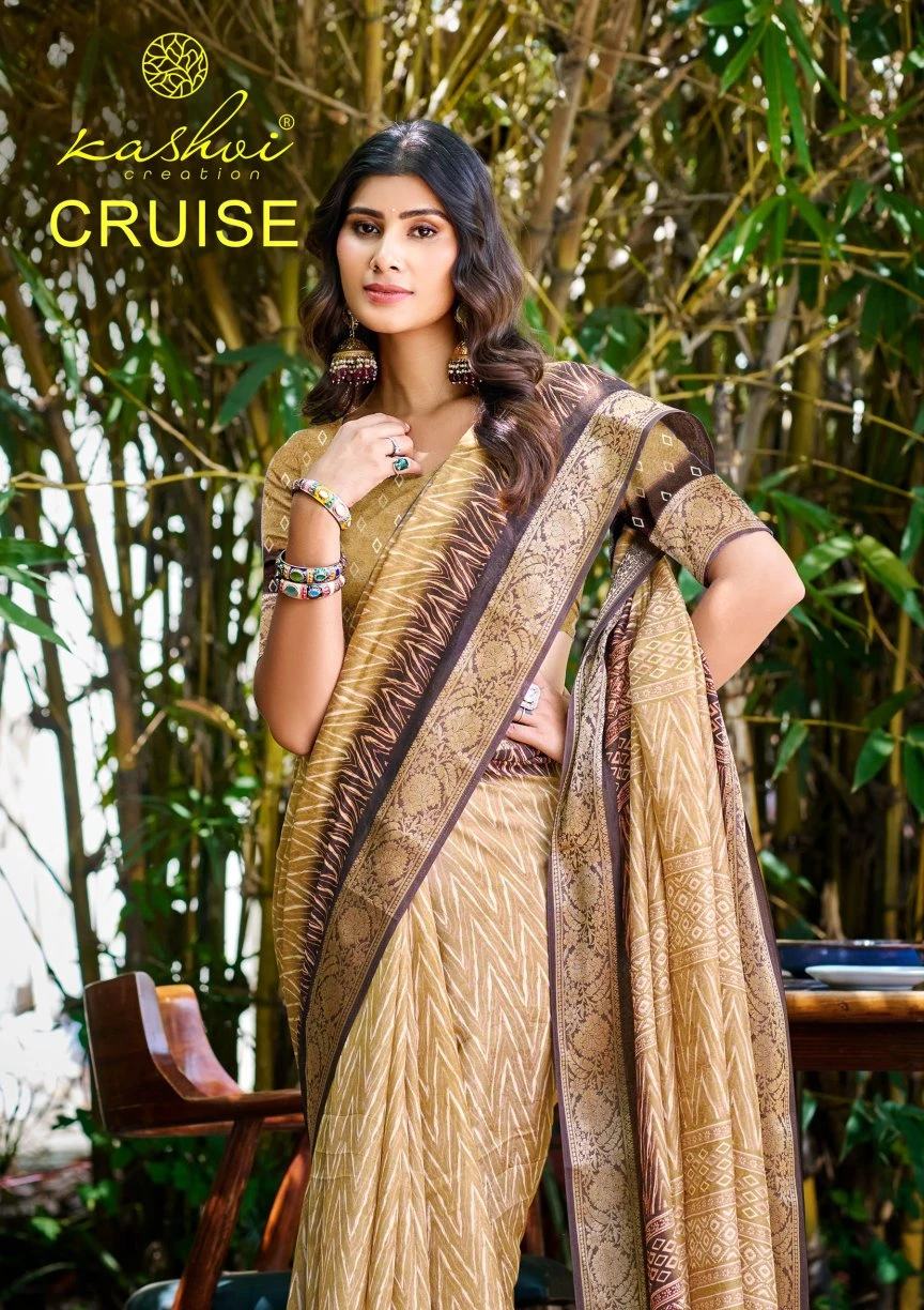 Kashvi Cruise Vol 1 Marshmello Silk Casual Wear Saree Collection