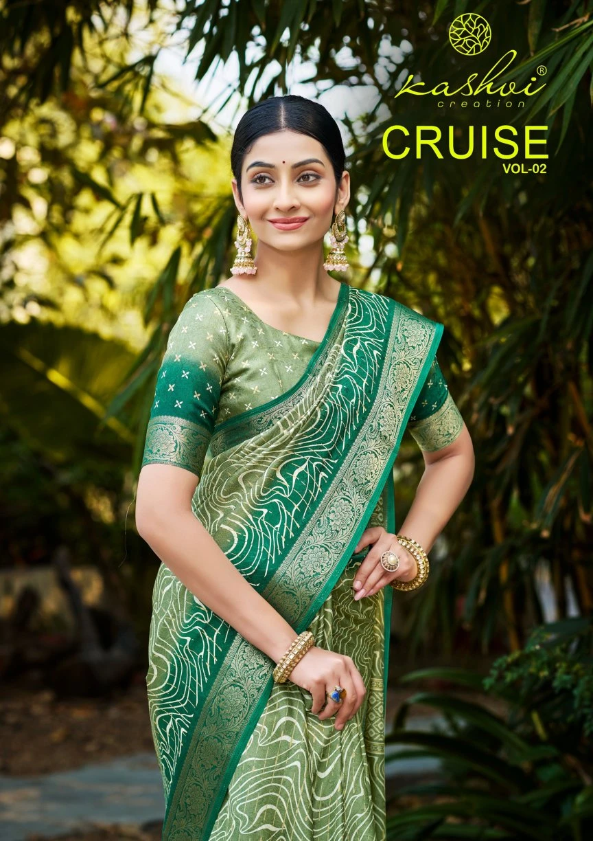 Kashvi Cruise Vol 2 Marshmello Silk Casual Wear Saree Collection