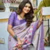 Kashvi Jenny Silk with Aari Work Casual Wear Saree Collection