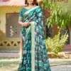 Kashvi Libas Vol 5 Dull Moss Digital Printed Casual Wear Saree Collection
