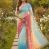 Kc 39 Georgette Sequence Party Wear Saree Collection