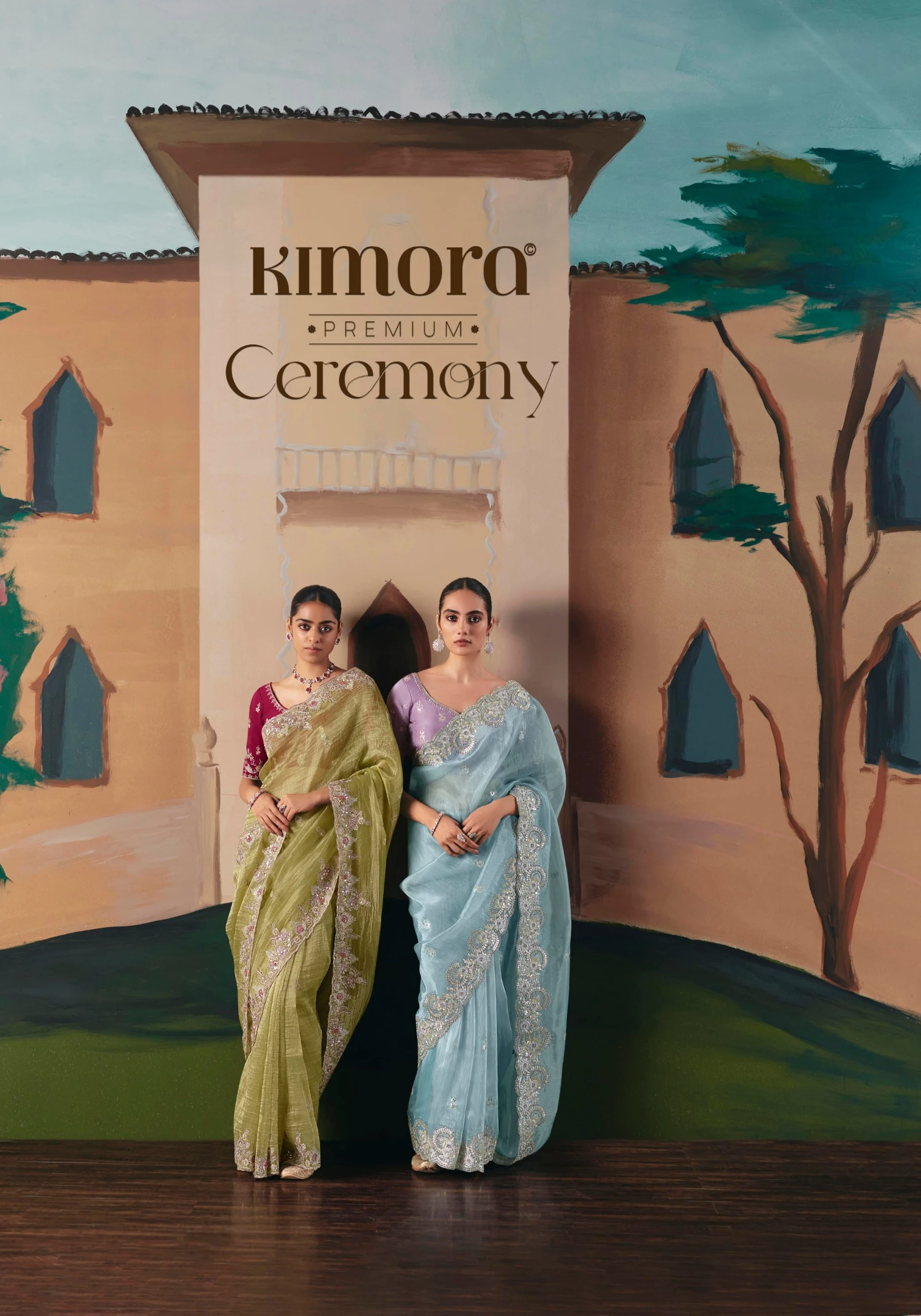 Kimora Ceremony Fancy with Designer Embroidery Saree Collection