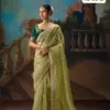 Kimora Kajal Fancy Thread Embroidered Work Designer Saree Collection