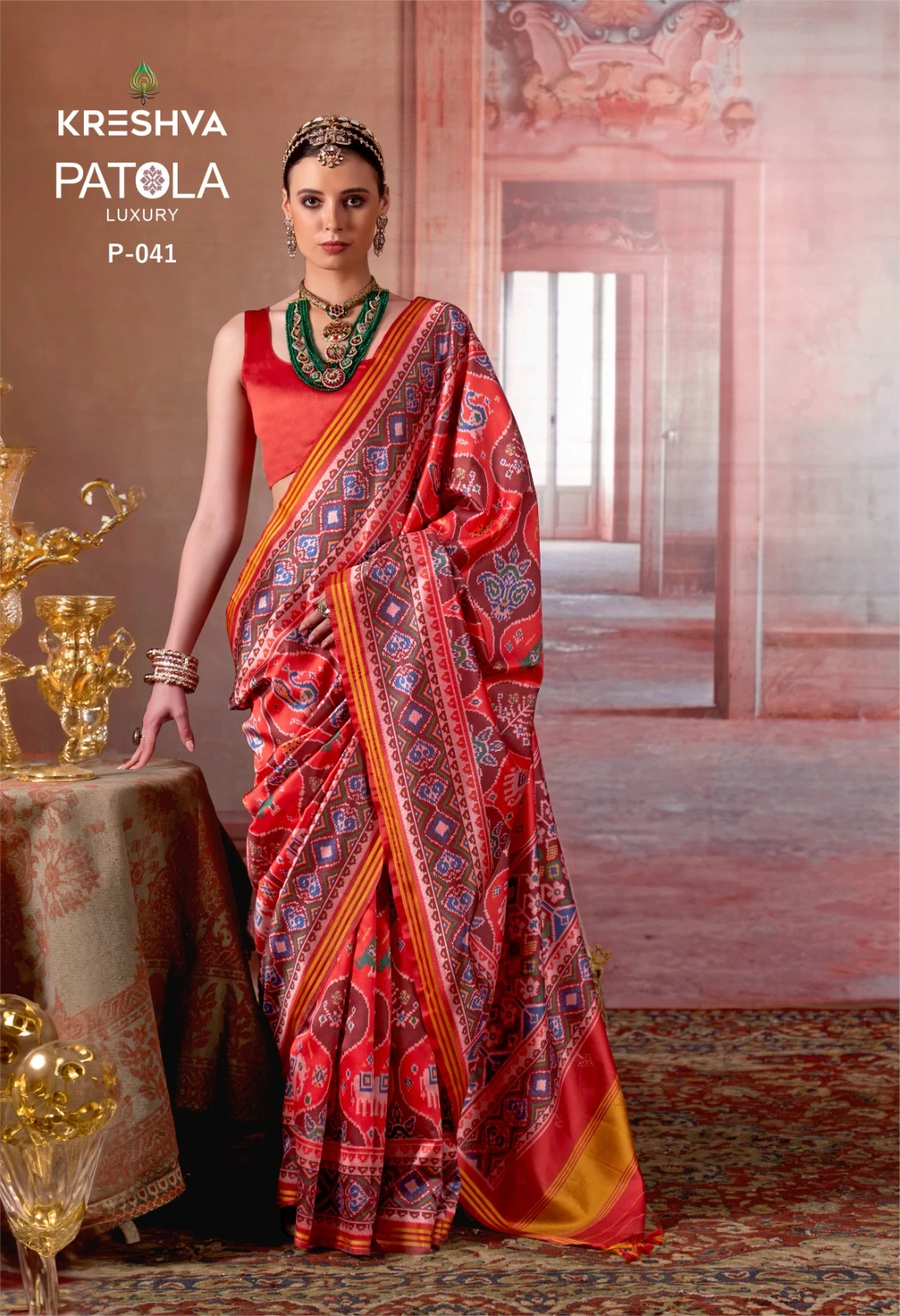 Kreshva Patola Luxury Silk Printed Traditional Wear Saree Collection