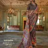 Kreshva Rani Mahal Silk Printed Glory Finish Saree Collection