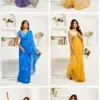 Meera 323 Linen Printed Party Wear Fancy Saree Collection