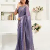 Meera 326 Linen Printed Ready to Wear Fancy Saree Collection