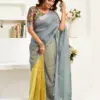 Meera 327 Linen Printed Ready to Wear Beautiful Saree Collection