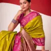 Rajpath Sindhu Ghat Zari Weaving Satin Silk Saree Collection