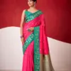 Rajpath Sindhu Ghat Zari Weaving Satin Silk Saree Collection