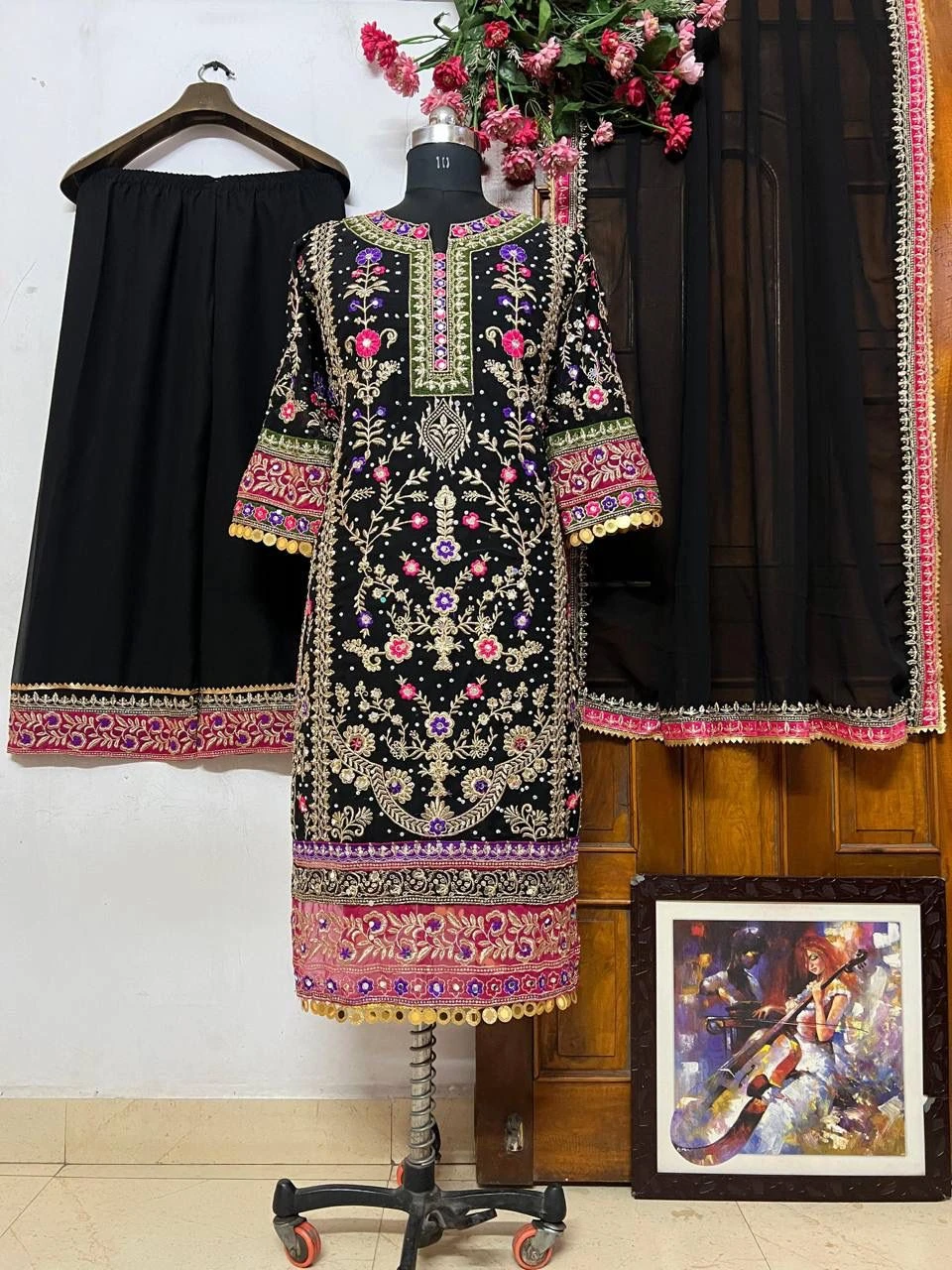 Rama Export Code-1197-B Heavy Georgette Wholesale Readymade Pakistani Suit Collection