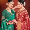 Saroj Bawri Satin Saroski Vol 3 Shimmer Silk Saree Collection