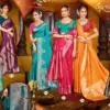 Saroj Gunjan Silk Saroski Vol 3 Silk Embroidery Saree Collection