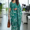 Scdf Office Time C Fancy Cotton Printed Saree Collection