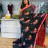 Scmg Mangala Linen Printed Manglagiri Saree Collection