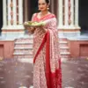 Scmg Shweta Linen Woven Ikkat Saree Collection