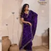 Sethnic Swayam Metallic Velvet Sequence Zari Work Saree Collection