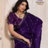Sethnic Swayam Metallic Velvet Sequence Zari Work Saree Collection