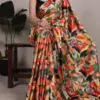 Taraa L 7027 Satin Silk Floral Printed Beautiful Saree Collection