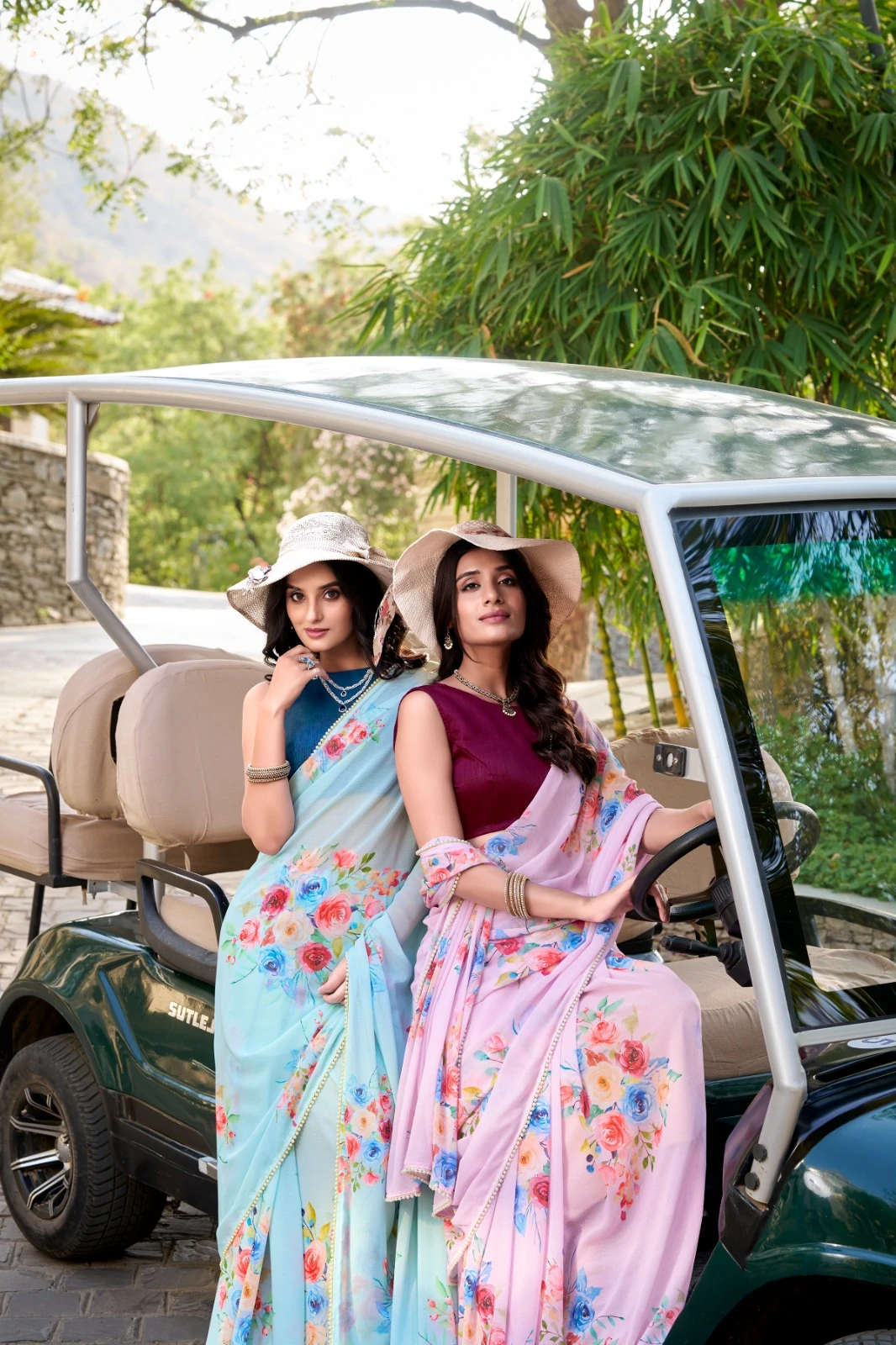 Taraa L 7041 Weighless Marbal Floral Printed Beautiful Saree Collection