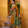 Taraa L 7048 Viscose Chanderi Kalamkari Printed Fancy Saree Collection