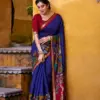 Taraa L 7048 Viscose Chanderi Kalamkari Printed Fancy Saree Collection