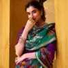 Taraa L 7048 Viscose Chanderi Kalamkari Printed Fancy Saree Collection