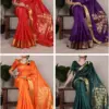 Taraa L 7903 Raw Silk Zari Worked Fancy Saree Collection
