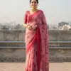 Vt 820 T Premium Gold Simmar Silk Printed Saree