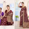 Zarkaashi Vishruti Katan Silk Festival Wear Saree Collection