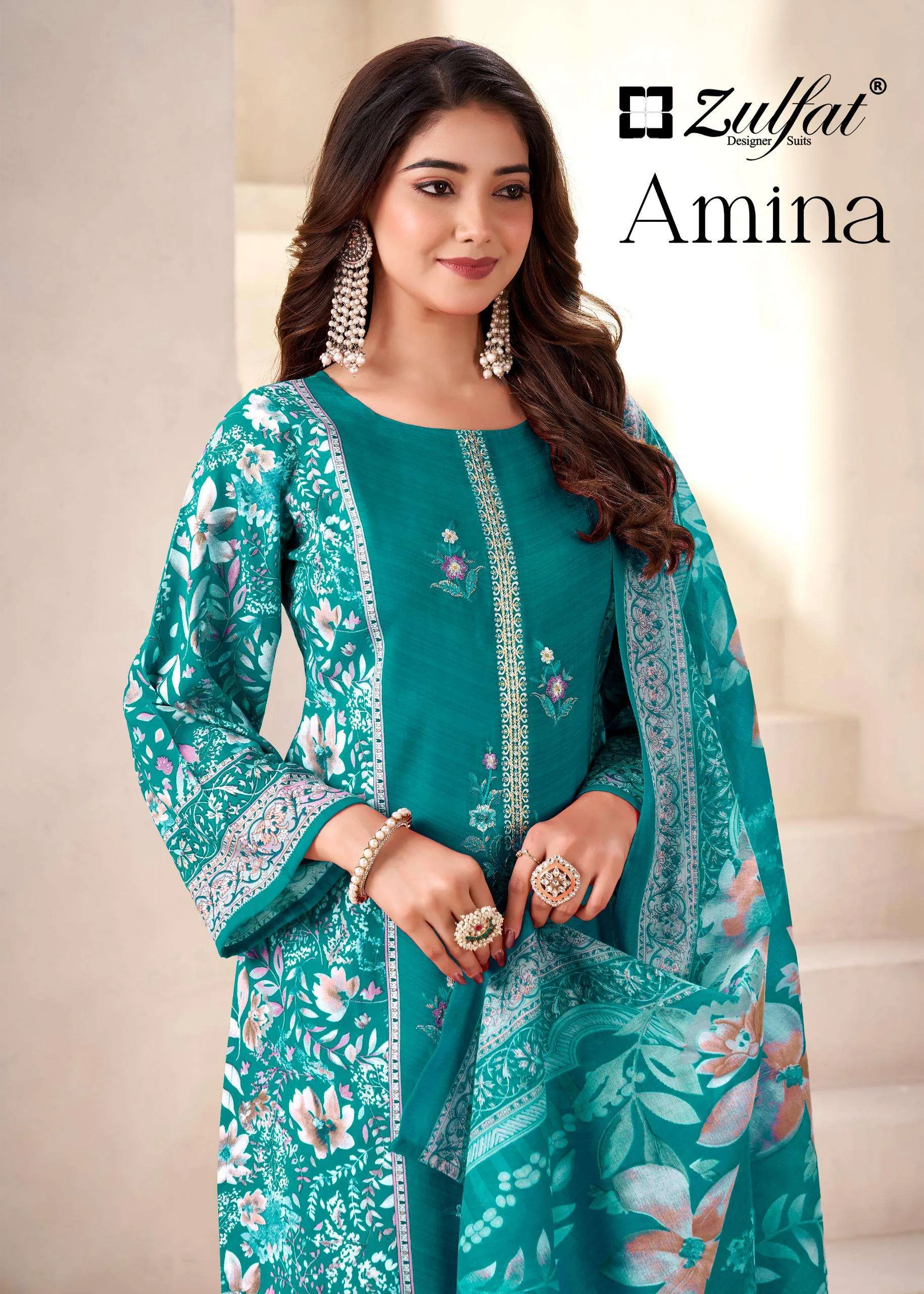 Zulfat Designer Suits Amina