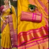 Aab Khan Football Kanchivaram Silk with Zari Pattern Saree Collection
