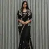 Bt 7142 Crep Satin Ready to Wear Saree with Koti Collection