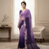 Ds 716 Multi Colour Sequence Embroidery Georgette Saree Collection
