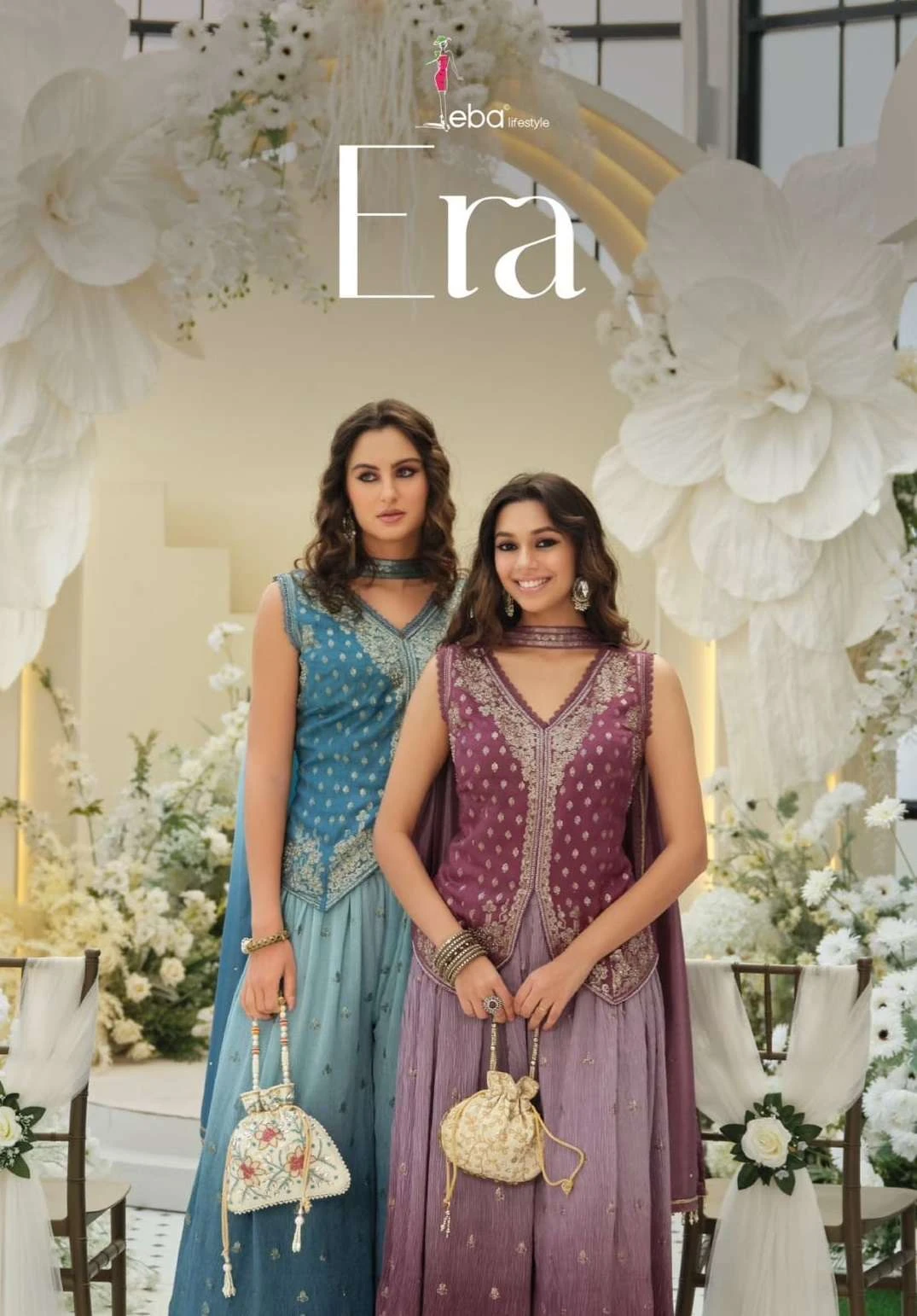 Eba Lifestyle Era Chinon Wholesale Designer Readymade Suit Collection