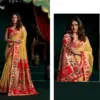 Gobuni Seerat Tissue Paithani with Lotus Zari Border Saree Collection