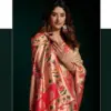 Gobuni Seerat Tissue Paithani with Lotus Zari Border Saree Collection