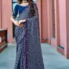 Kashvi Saraswati Dull Moss Brasso with Work Saree Collection