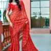 Kashvi Saraswati Dull Moss Brasso with Work Saree Collection
