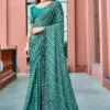 Kashvi Saraswati Dull Moss Brasso with Work Saree Collection