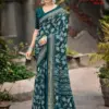 Kashvi Shabnam Vol 21 Dull Moss Foil Printed Fancy Saree Collection