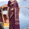 Kashvi Shivika Vol 1 Black Moss Foil Print Casual Wear Saree Collection