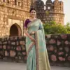 Kc 210 Soft Flowing Pure Dola Silk Saree Festival Collection