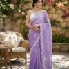 Kc 881 Pixel Crush with Cutdana Worked Party Wear Saree Collection