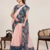 Maahi 216 Linen Printed with Zari Lace Saree Collection