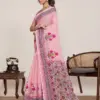Maahi 216 Linen Printed with Zari Lace Saree Collection