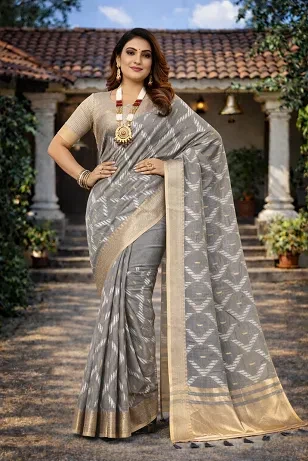 Mahek 216 Cotton Embroidery Worked Party Wear Saree Collection