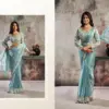 Mahotsav Selene Organza Silk with Embroidery Ready to Wear Saree