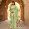 Mb 1111 Organza Silk Woven Butti Motifs Paithani Saree Collection