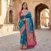 Mb 50 Pasmina Paithani Silk Paisley Work Saree Collection
